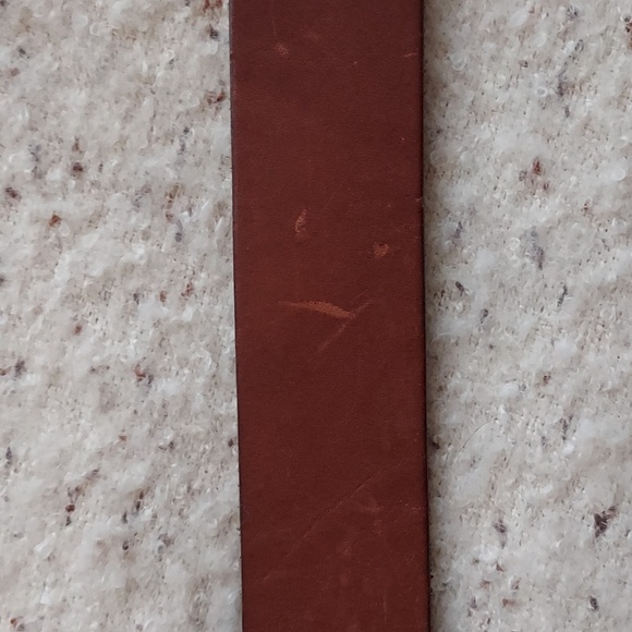 Women's Vintage Genuine Brown Leather Belt SIZE SMALL - Picture 9 of 9